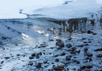 Winter mountain landscape.