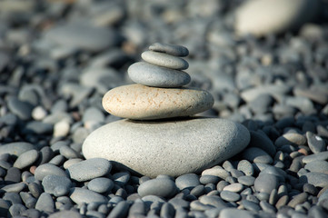 Fototapeta na wymiar Stones in balance