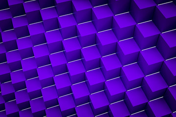 3D rendering of abstract polygonal background