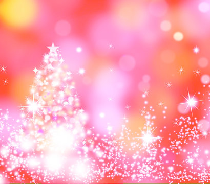Christmas background with small snowflakes