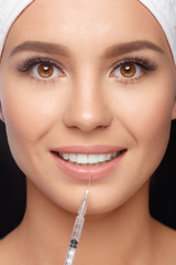 Injections of anti-aging facial