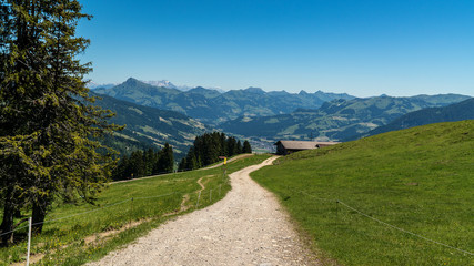 Der Weg vom Gipfel ins Tal