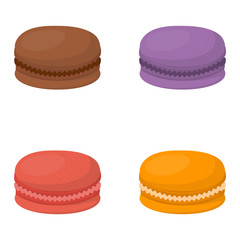 Macaroon cake vector illustration