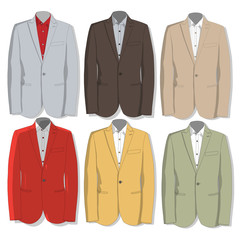 Jacket. Clothes collection.Vector.