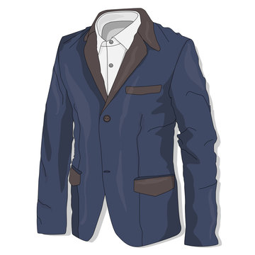 Jacket. Clothes collection.Vector.