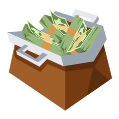 Money bag sign icon