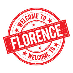 Welcome to FLORENCE Stamp Sign Vector.