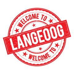 Welcome to LANGEOOG Stamp Sign Vector.