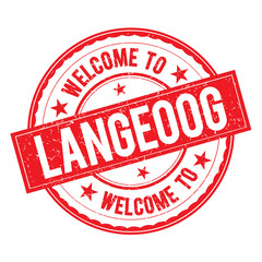 Welcome to LANGEOOG Stamp Sign Vector.