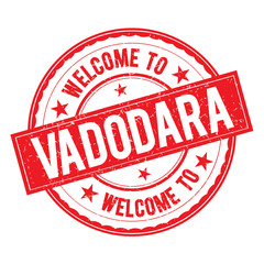 Welcome to VADODARA Stamp Sign Vector.