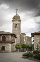 Santa Marina parish church in Rabe de Las Calzadas, Burgos, Spain