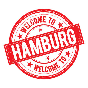 Welcome to HAMBURG Stamp Sign Vector.