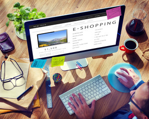 E-Shopping Online Internet Website Concept