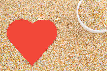 Healthy amaranth seeds - Heart