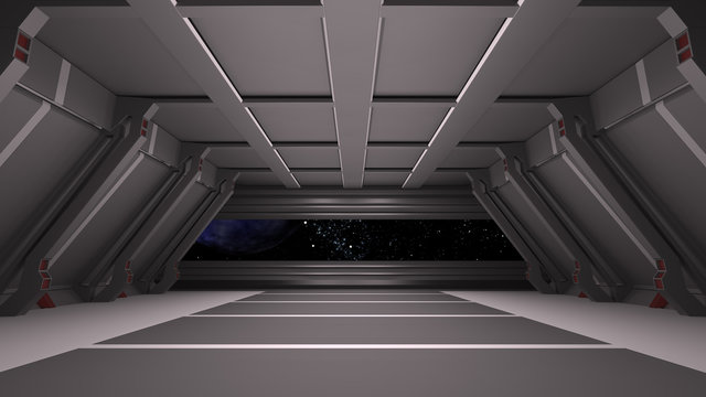 Space environment, ready for comp of your characters.3D render