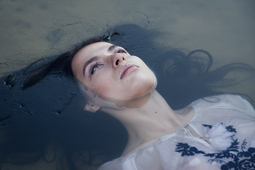 Young drown woman