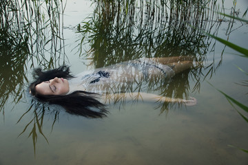 Young drown woman
