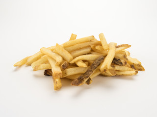 French Fries on White