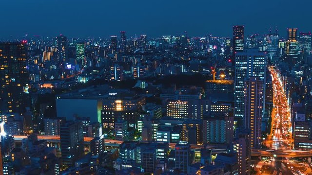 Tokyo Cityscape time-lapse from Tokyo Tower in Minato-ku 