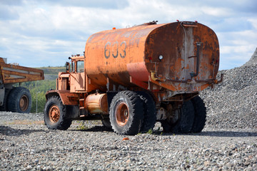  Old industrial machinery asbestos Jeffrey mine Quebec. Asbestos is a town located in the...