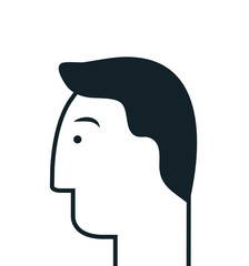 silhouette idea think creativity design vector illustration eps 10