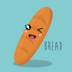 cartoon bread bakery design isolated vector illustration eps 10