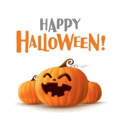 Wandcirkels plexiglas Happy Halloween! Halloween pumpkins © ori-artiste