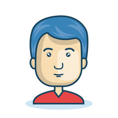 character man young isolated vector illustration eps 10