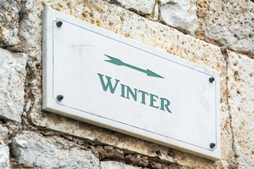 Schild 117 - Winter