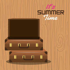 travel suitcase vacation design vector illustration eps 10