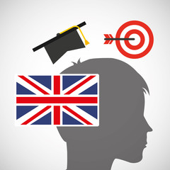 learn english education icons vector illustration design