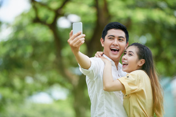 Laughing couple