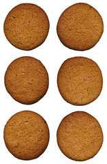 Cookies seamless pattern on white background