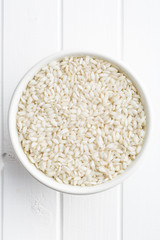 The arborio rice.
