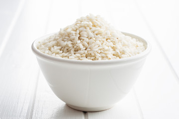 The arborio rice.