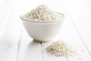 The arborio rice.