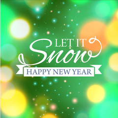 Merry Christmas e-card template. Vector illustration.