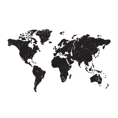 World map, grunge design. Vector illustration EPS 10