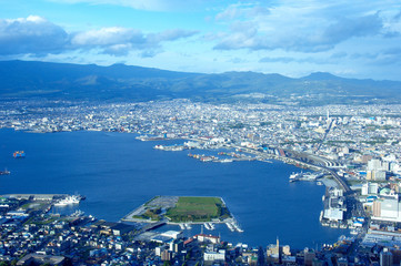 函館山から函館市街