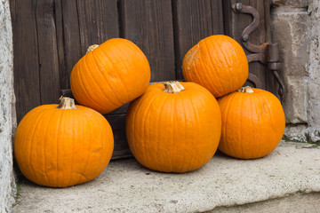 Orange pumpkins for Halloween Party