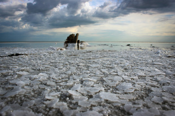 Salt lake Elton (соленое озеро Эльтон), Russia