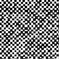Black and white distort checkered abstract background