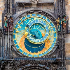 Papier Peint photo Prague Horloge astronomique de Prague (Orloj) à Prague