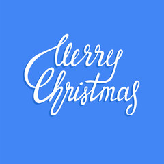 Merry Christmas Lettering Design.  Merry Christmas text. Vector