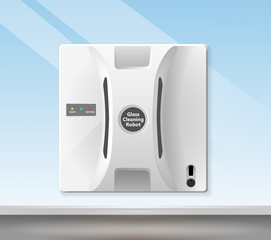 Glass cleaning robot - clean window concept
