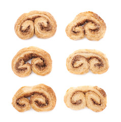 Set of cookies isolated over the white background