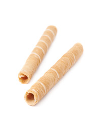 Wafel sticks isolated over the white background