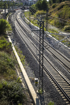 Train tracks in Spain