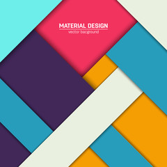 Vector material design background. Abstract creative concept layout template. For web and mobile app, paper art illustration design. style blank, poster, booklet. Motion wallpaper element. Flat ui.
