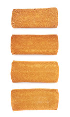 Set of cookies isolated over the white background